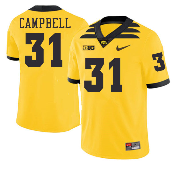 Jack Campbell Iowa Jersey,University Of Iowa Hawkeyes Fotoball Uniforms,Jersey,Gears-Throwback